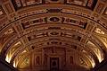 July 6, 1995 - El Escorial, Spain.<br />The arched, painted ceiling of a gallery.
