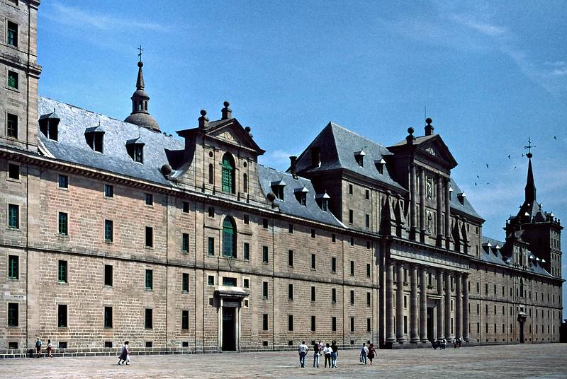 July 6, 1995 - El Escorial, Spain.<br />The massive front of the building.