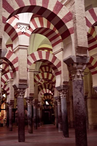 July 8, 1995 - Cordoba, Spain.<br />Abd-ar Rahman's Great Mosque (La Mezquita - 1000 years old) interior arches.