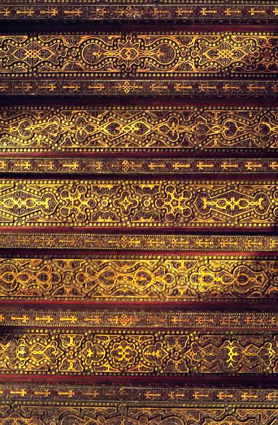 July 8, 1995 - Cordoba, Spain.<br />Ceiling detail at the Mosque.