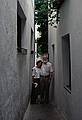 July 8, 1995 - Crdoba, Spain.<br />Joyce and Egils in a very narrow street.