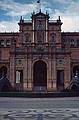 July 8, 1995 - Plaza de Espaa, Sevilla, Spain.<br />Center of the colonnade, a semicircular edifice built for the 1929 Ibero-American exhibition.