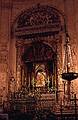 July 9, 1995 - Sevilla, Spain.<br />One of the many side altars.
