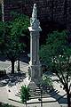 July 9, 1995 - Sevilla, Spain.<br />Monument to the Virgin Mary at the Plaza del Triumfo as seen from La Giralda.