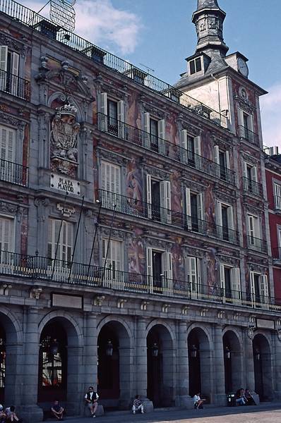 July 10, 1995 - Madrid, Spain.<br />Building on Plaza Mayor.