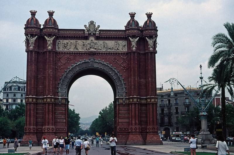 July 13, 1995 - Barcelona, Spain.<br />Arc de Triomf by Josep Vailaseca built for the 1888 Universal Exposition.