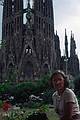 July 13, 1995 - Barcelona, Spain.<br />At the Sagrada Familia church.<br />Joyce.
