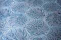 July 16, 1995 - Barcelona, Spain.<br />Sidewalk tile by Gaud.