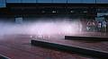 July 16, 1995 - Barcelona, Spain.<br />Fountain at harborside.