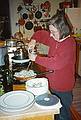 March 21, 1996 - At Baiba and Ronnie's in Baltimore, Maryland.<br />Joyce in the kitchen.