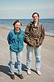 April 27, 1996 - Sandy Point State Reservation, Plum Island, Massachusetts.<br />Joyce and Verena, a German woman we met last summer on flight from Spain to Boston.