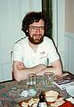 May 21, 1996 - Beer tasting at Joyce and Egils' in Merrimac, Massachusetts.<br />Chris, also from Bell Labs.