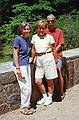 July 22, 1996 - Maudslay State Park, Newburyport, Massachusetts.<br />Joyce, Baiba, Ronnie on stone bridge.