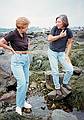 July 24, 1996 - Odiorne Point State Park, Rye, New Hampshire.<br />Baiba and Joyce.