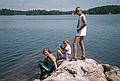 July 30, 1996 - On a small island in Inner Quahog Bay, Maine.<br />Joyce, Baiba, and Ronnie.