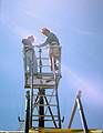 Aug 30, 1996 - Out of Newburyport, Massachusetts.<br />Adventure Learning Whale Watch Kayaking trip.<br />Joyce and guide Carl looking for whales.