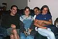 Sept. 22, 1996 - At Carl's apartment in Malden, Massachusetts.<br />Carl's friends Randolph and Terri, Eric, and Joyce sitting on the couch.