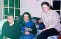 Jan. 18, 1997 - At Tom and Kim's for Marie's 75th birthday, South Hampton, New Hampshire.<br />Norma, Paul, and Kim.