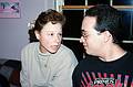 Jan. 18, 1997 - At Tom and Kim's for Marie's 75th birthday, South Hampton, New Hampshire.<br />Kim and Carl.