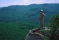 June 28, 1997 - Hika along the Dickey-Welch Trail, White Mountains, New Hampshire.<br />Egils on way down from Dickey.