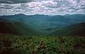 August 29, 1997 - Mt. Lafayette, New Hampshire, hike.<br />View east from Franconia Ridge Trail north of Little Haystack Mtn.