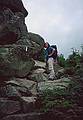August 29, 1997 - Mt. Lafayette, New Hampshire, hike.<br />Joyce, Mt. Lincold, Franconia Ridge Trail.