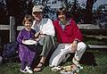 Sept. 9, 1997 - Bell Labs SONET project clam bake, Crane Reservation, Ipswich, Massachusetts.<br />Lydia, Oscar, and Leslie.