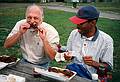 Sept. 26, 1997 - Boston Harbor, Massachusetts.<br />Bill's group outing to George's Island. <br />Ed and Horace, George's Island.
