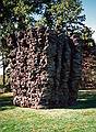 Oct. 12, 1997 - Storm King Arts Center, Mountainville, New York.<br />Ursula von Rydingsvard's 'For Paul', cedar and graphite.