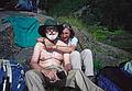 August 5, 1997 - Finse to Flm via Myrdal, Norway.<br />Egils and Joyce.