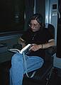 Joyce in our littel room on the train to Florida.<br />May 18, 1998 - Lorton, Virginia.