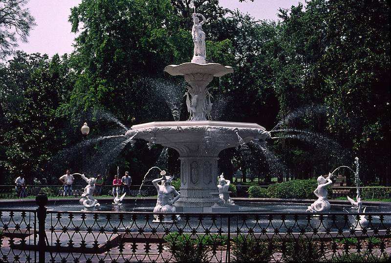 Forsyth Park Fountain.<br />May 25, 1998 - Savannah, Georgia.