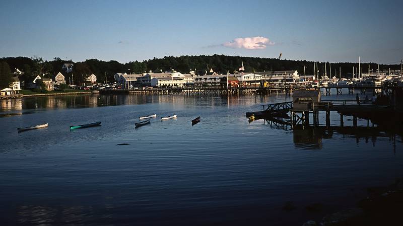 Late afternoon in the harbor.<br />August 1, 1998 - Boothbay Harbor, Maine.