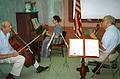 Bill R, Marilyn, and Bob entertaining.<br />'Our Own' art show.<br />August 16, 1998 - Firestation, Merrimac, Massachusetts.