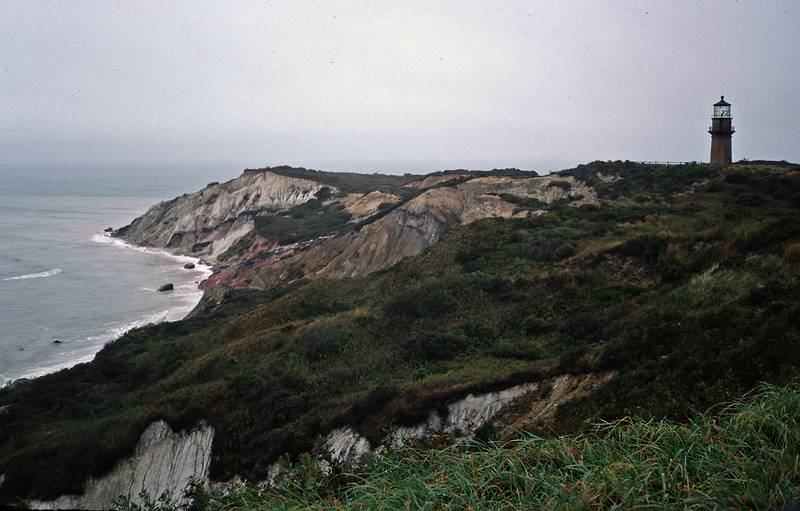 Gay Head and Gay Head Lighthouse.<br />Oct. 10, 1998 - Martha's Vineyard, Massachusetts.