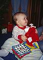 Josie, Becky's first.<br />Christmas tree decorating party.<br />Dec. 22, 1998 - Merrimac, Massachusetts.