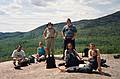 Eric, Ruth Egils, Carl, and three of his friends.<br />May 22, 1999 - Mt. Pemigewasset, Franconia Notch, New Hapshire.