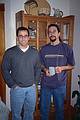 Julian and Eric.<br />Dec. 25, 1999 - Christmas Day in Merrimac, Massachusetts.