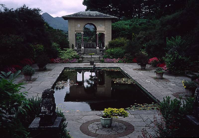 Italian garden once owned by Anna Bryce and designed by Harold Peto.<br />On Garinish (Ilnacullin) Island off Glengarriff.<br />August 30, 1999 (Day 2) - Out of Bantry, County Cork, Ireland.