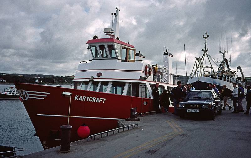 Our ferry to Clear Island.<br />August 31, 1999 (Day 3) - Skull, County Cork, Ireland.