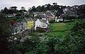View of town from the church.<br />St. Barrahane's Church.<br />Sept. 1, 1999 (Day 4) - Castletownshend, County Cork, Ireland.