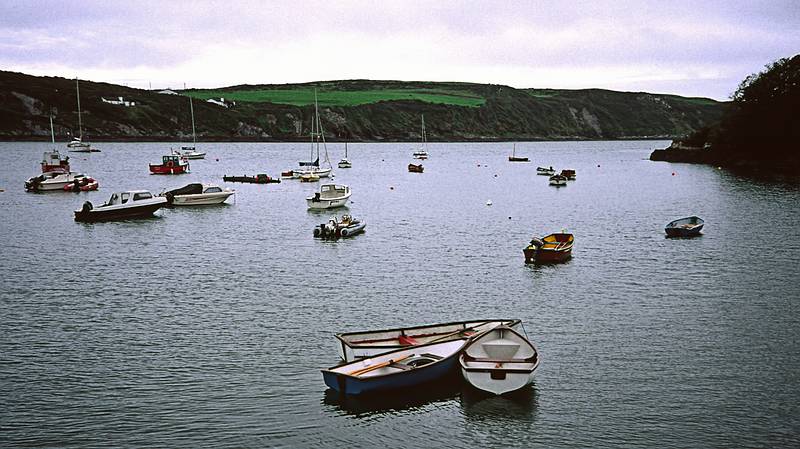 Looking out over Castle Haven.<br />Sept. 1, 1999 (Day 4) - Castletownshend, County Cork, Ireland.