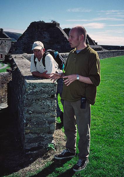 Terry and local guide.<br />Charles Fort.<br />Sept. 2, 1999 (Day 5) - Kinsale, County Cork, Ireland.