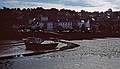 Fishing boat stranded at low tide.<br />Sept 2, 1999 (Day 5) - Walk from Fort Charles to Kinsale, County Cork, Ireland.