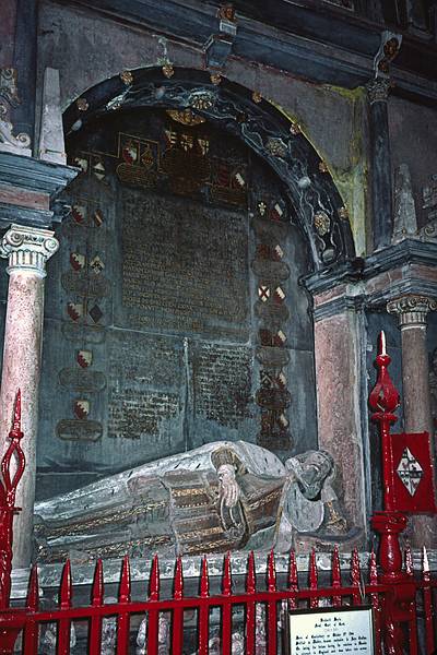 Richard Boyle's (1566-1643) tomb.<br />Saint Mary's Collegiate Church.<br />Sept. 3, 1999 (Day 6) - Youghal, County Cork, Ireland.