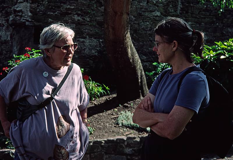 Pat and Leann.<br />Saint Mary's Collegiate Church.<br />Sept. 3, 1999 (Day 6) - Youghal, County Cork, Ireland.