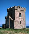 WW II observation tower.<br />Sept. 3, 1999 (Day 6) - Near Ardmore, County Waterford, Ireland.