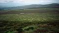 Looking back at the valley from where we came.<br />Hike to peat bog and on to ridge.<br />Sept. 4, 1999 (Day 7) - Nire Valley, County Waterford, Ireland.