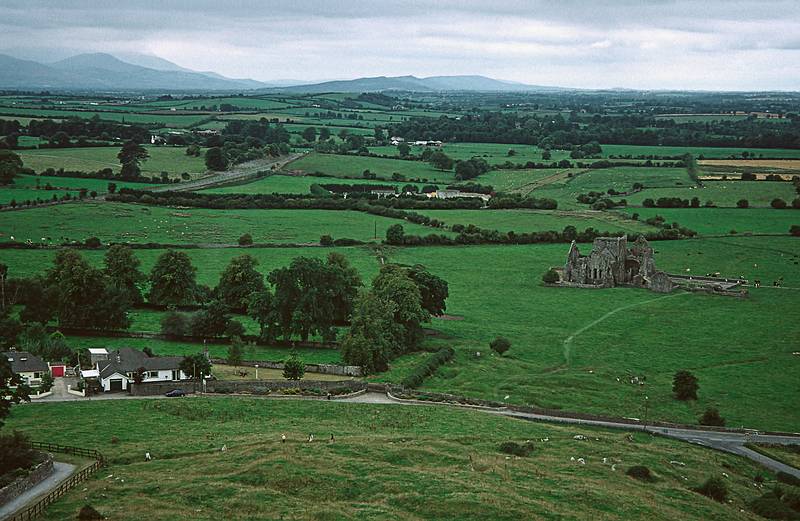 View from the tower.<br />Rock of Cashel.<br />Sept. 4, 1999 (Day 7) - Cashel, County South Tipperary, Ireland.