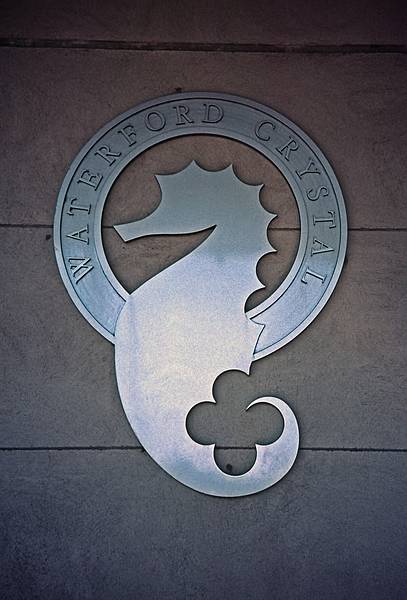 Waterford Crystal logo.<br />Sept. 5, 1999 (Day 8) - Waterford Crystal Works, Waterford, Ireland.